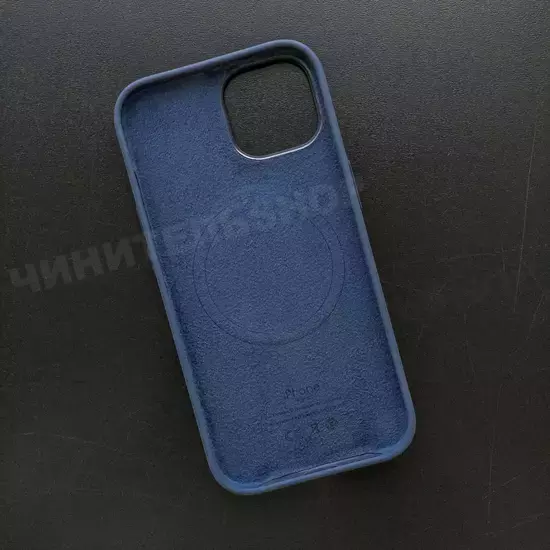 Чехол iPhone 15 Silicone Case (MagSafe) Storm Blue