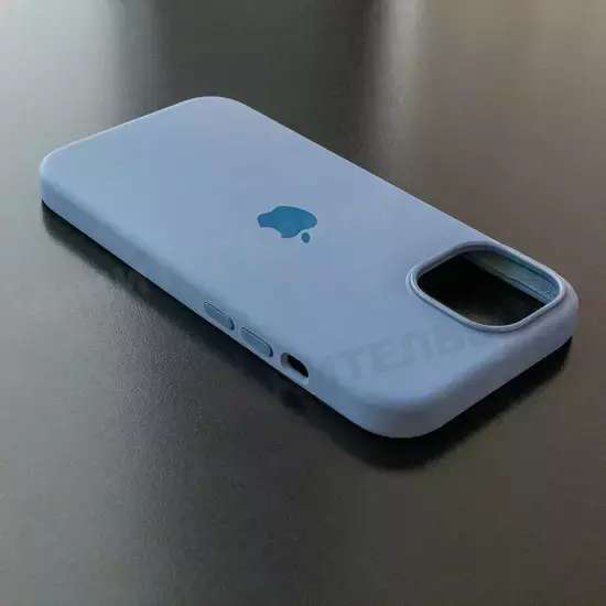 Чехол iPhone 15 Silicone Case (MagSafe) Winter Blue