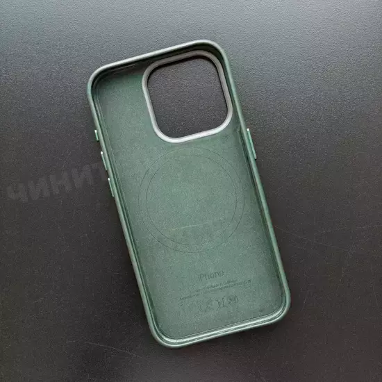 Чехол iPhone 15 Pro FineWoven Case (MagSafe) Evergreen