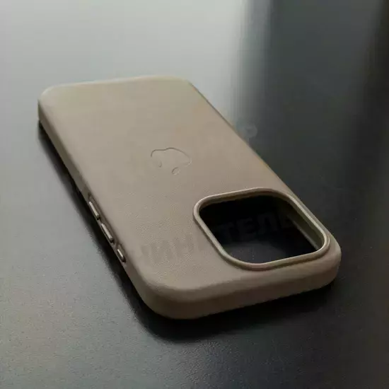 Чехол iPhone 15 Pro Leather Case (MagSafe) Bronze