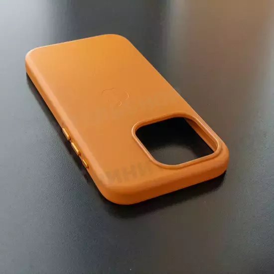 Чехол iPhone 15 Pro Leather Case (MagSafe) Sunstroke