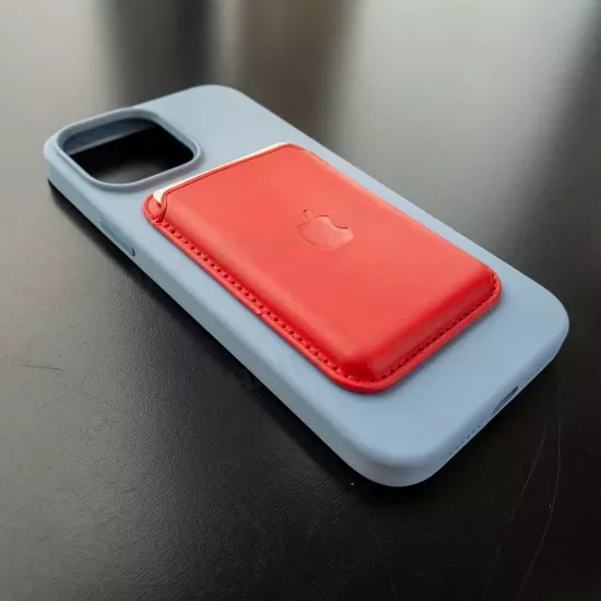 Чехол iPhone 13 Pro Max Silicone Case (MagSafe) Blue Fog