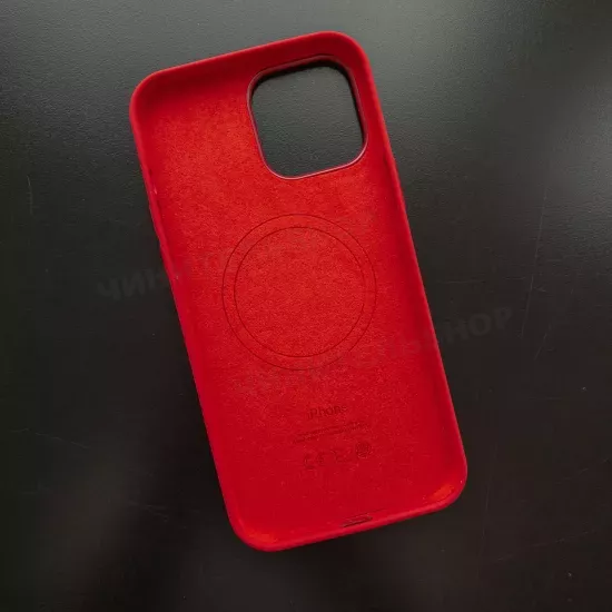 Чехол iPhone 13 Pro Max Silicone Case (MagSafe) Red