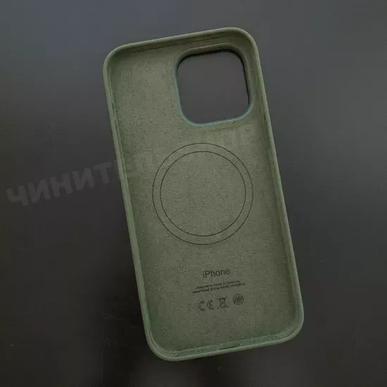 Чехол iPhone 14 Pro Max Silicone Case (MagSafe) Olive