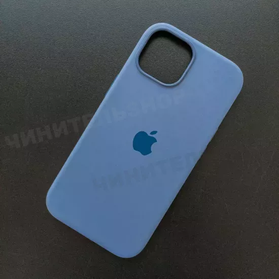 Чехол iPhone 15 Silicone Case (MagSafe) Winter Blue