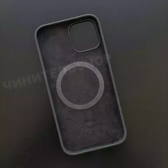 Чехол iPhone 12/12 Pro Silicone Case (MagSafe) Black