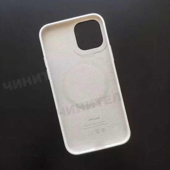 Чехол iPhone 12/12 Pro Silicone Case (MagSafe) White