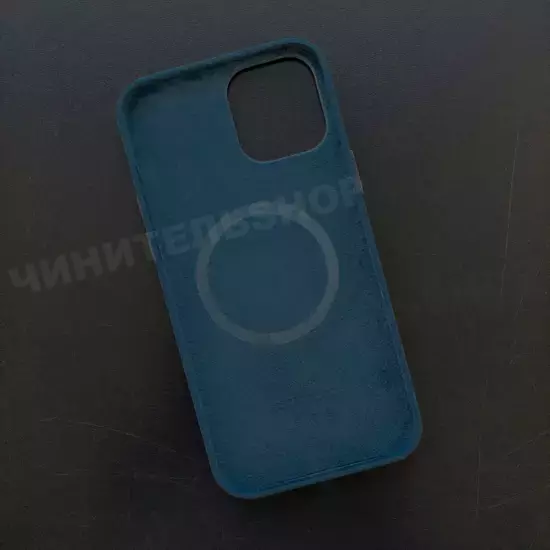 Чехол iPhone 12 Pro Max Silicone Case (MagSafe) Deep Navy