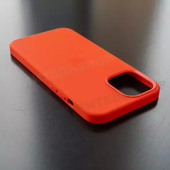 Чехол iPhone 12 Pro Max Silicone Case (MagSafe) Electric Orange