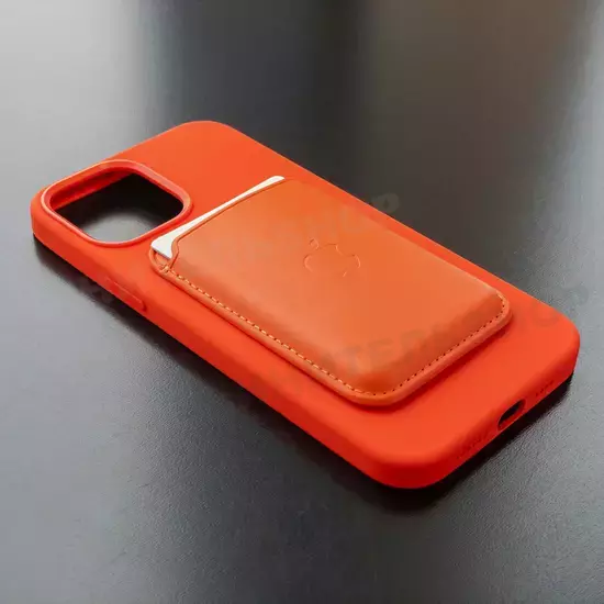 Чехол iPhone 12 Pro Max Silicone Case (MagSafe) Electric Orange