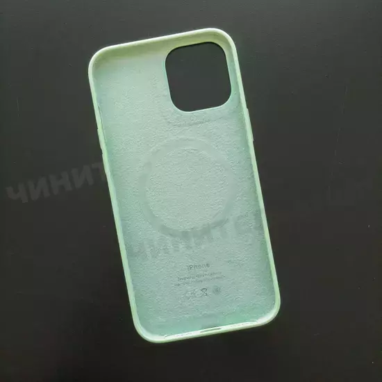 Чехол iPhone 12 Pro Max Silicone Case (MagSafe) Pistachio