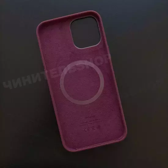 Чехол iPhone 12 Pro Max Silicone Case (MagSafe) Plum