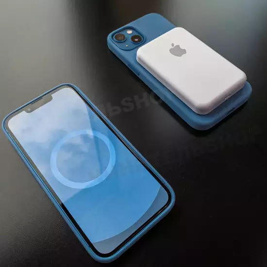 Чехол iPhone 13 Silicone Case (MagSafe) Blue Jay