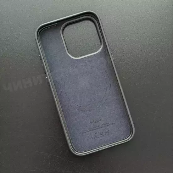 Чехол iPhone 15 Pro FineWoven Case (MagSafe) Black