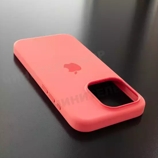 Чехол iPhone 15 Pro Silicone Case (MagSafe) Guava