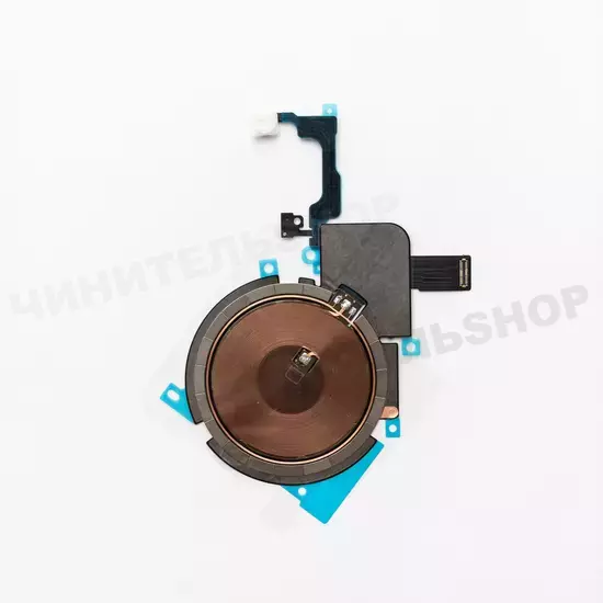 Шлейф вспышки, микрофона + беспроводная зарядка iPhone 15 Pro Max