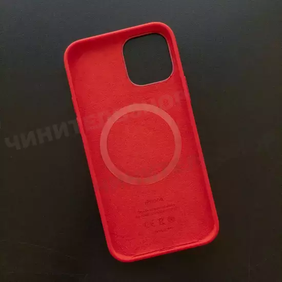 Чехол iPhone 12/12 Pro Silicone Case (MagSafe) Red