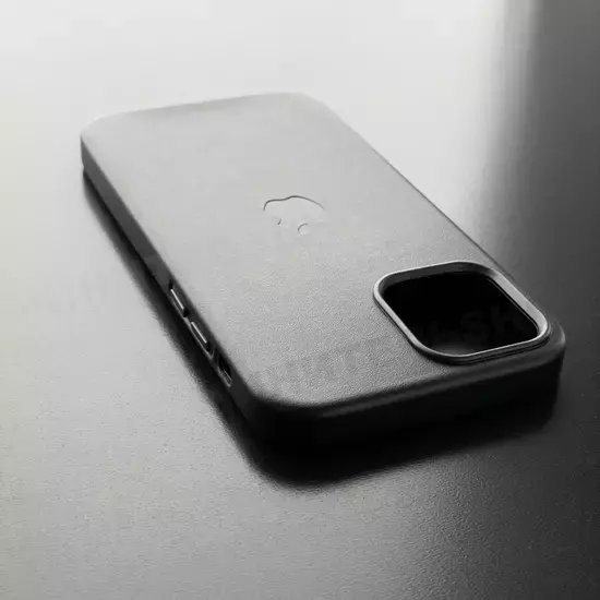 Чехол iPhone 12/12 Pro Leather Case (MagSafe) Black