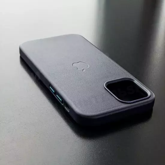 Чехол iPhone 12/12 Pro Leather Case (MagSafe) Night Blue