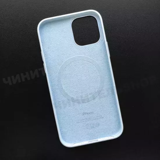 Чехол iPhone 12/12 Pro Silicone Case (MagSafe) Cloud Blue