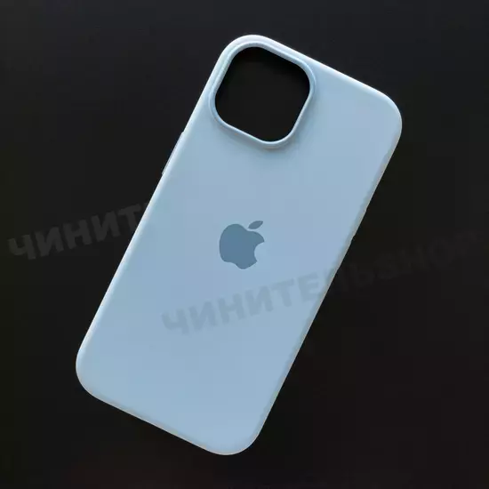 Чехол iPhone 15 Silicone Case (MagSafe) Light Blue