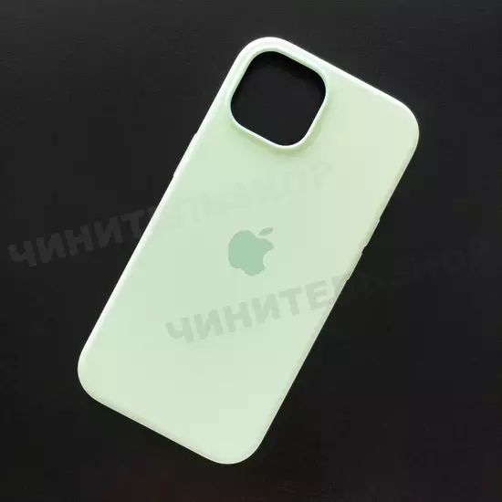 Чехол iPhone 15 Silicone Case (MagSafe) Soft Mint