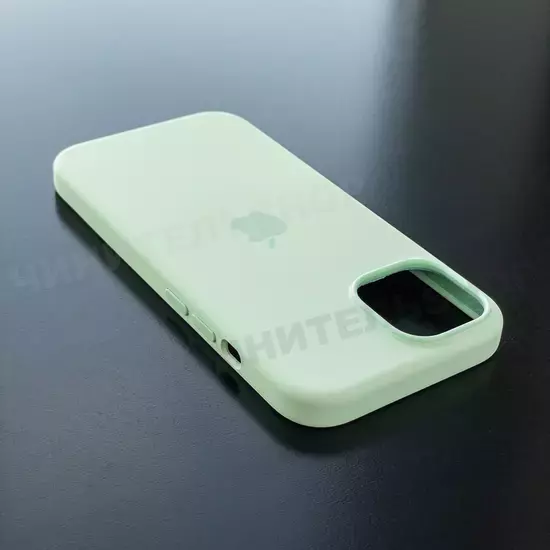 Чехол iPhone 15 Silicone Case (MagSafe) Soft Mint