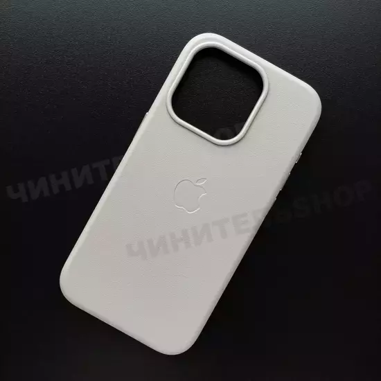 Чехол iPhone 15 Pro Leather Case (MagSafe) Moonstone