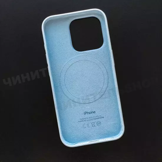 Чехол iPhone 15 Pro Silicone Case (MagSafe) Light Blue