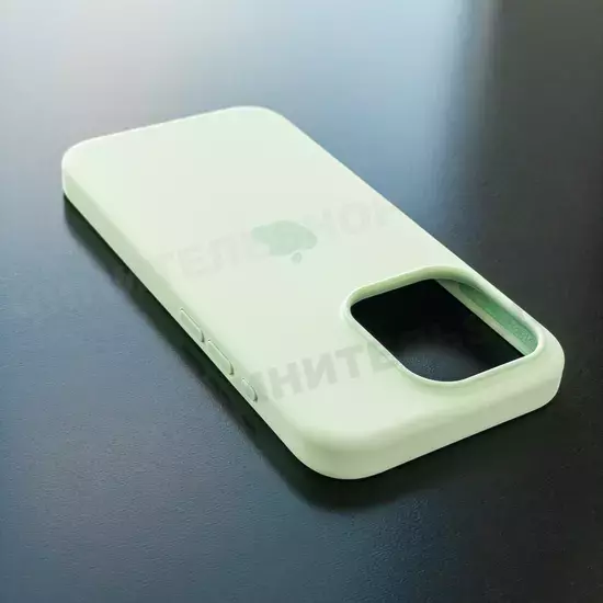 Чехол iPhone 15 Pro Silicone Case (MagSafe) Soft Mint