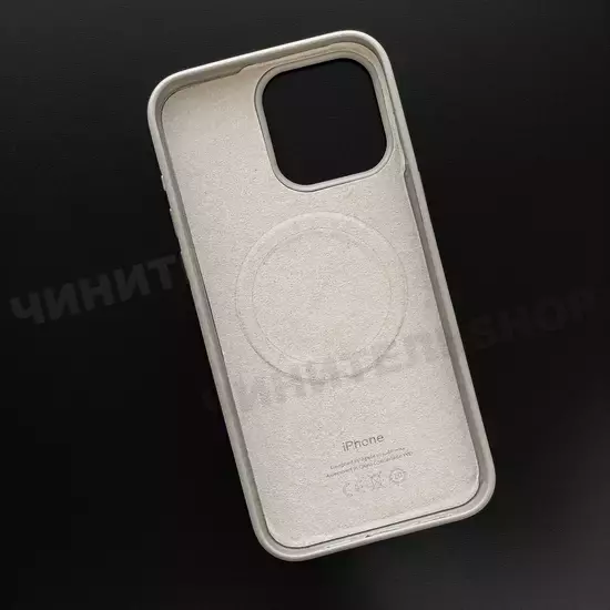 Чехол iPhone 15 Pro Max Leather Case (MagSafe) Moonstone