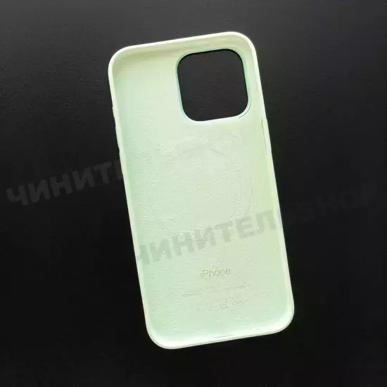Чехол iPhone 15 Pro Max Silicone Case (MagSafe) Soft Mint