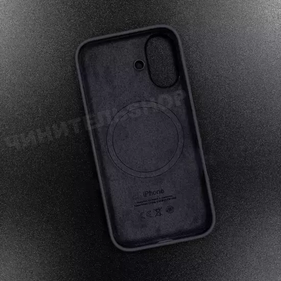 Чехол iPhone 16 Silicone Case (MagSafe) Black