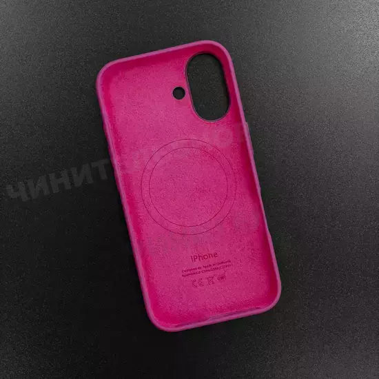Чехол iPhone 16 Silicone Case (MagSafe) Fuchsia