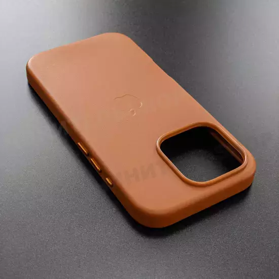 Чехол iPhone 16 Pro Leather Case (MagSafe) Cinnamon