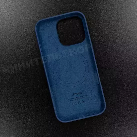 Чехол iPhone 16 Pro Silicone Case (MagSafe) Denim