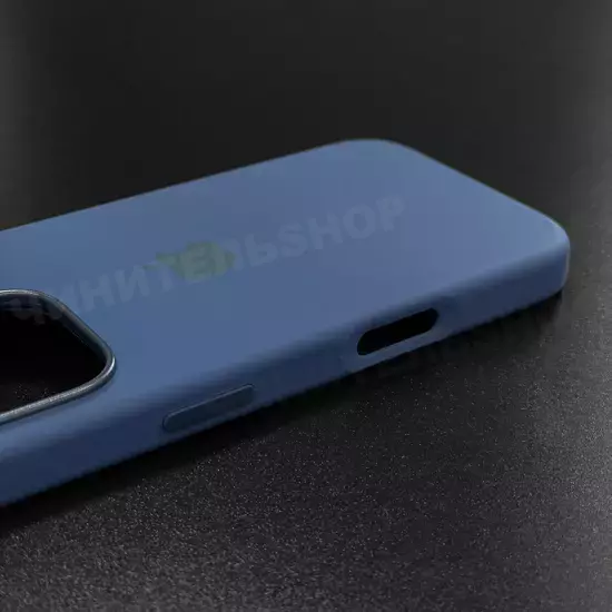Чехол iPhone 16 Pro Silicone Case (MagSafe) Denim
