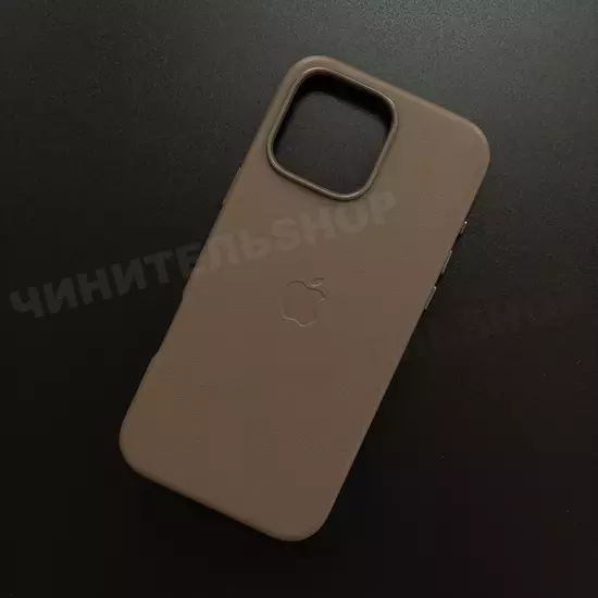 Чехол iPhone 16 Pro Max Leather Case (MagSafe) Bronze