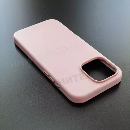 Чехол iPhone 16 Pro Max Leather Case (MagSafe) Chalk Pink