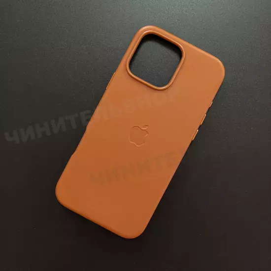 Чехол iPhone 16 Pro Max Leather Case (MagSafe) Cinnamon