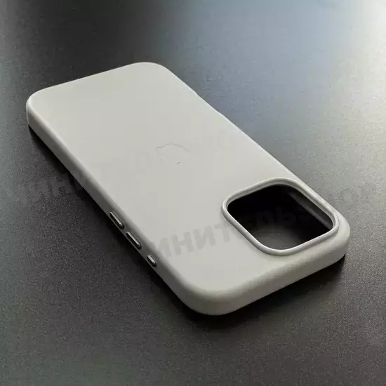Чехол iPhone 16 Pro Max Leather Case (MagSafe) Moonstone