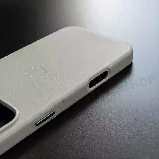 Чехол iPhone 16 Pro Max Leather Case (MagSafe) Moonstone