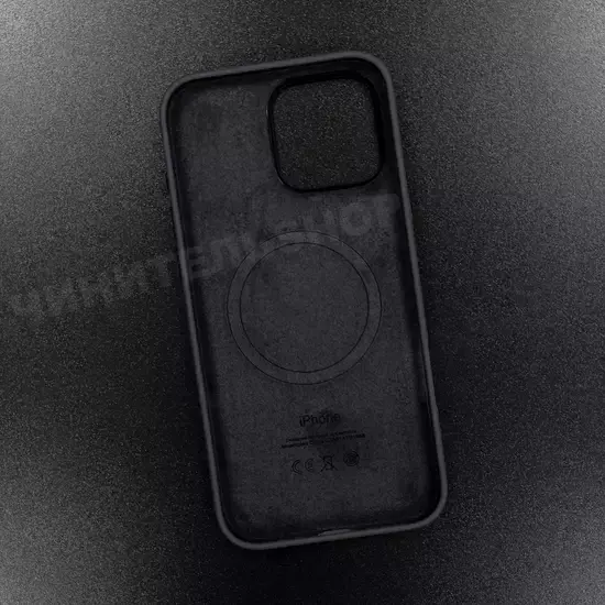Чехол iPhone 16 Pro Max Silicone Case (MagSafe) Black