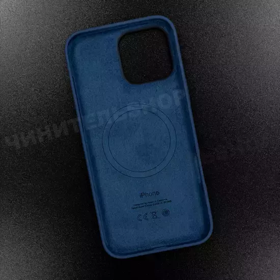 Чехол iPhone 16 Pro Max Silicone Case (MagSafe) Denim