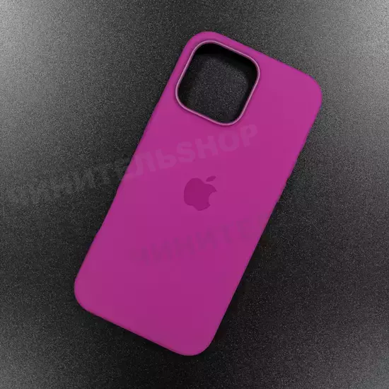 Чехол iPhone 16 Pro Max Silicone Case (MagSafe) Fuchsia