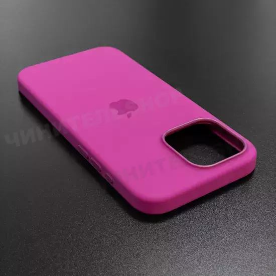 Чехол iPhone 16 Pro Max Silicone Case (MagSafe) Fuchsia