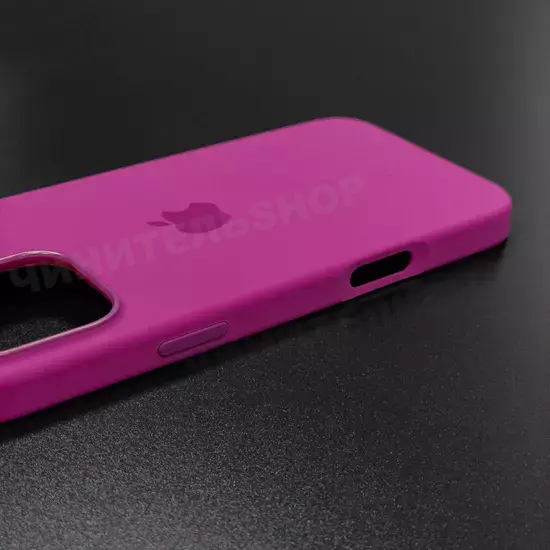 Чехол iPhone 16 Pro Max Silicone Case (MagSafe) Fuchsia