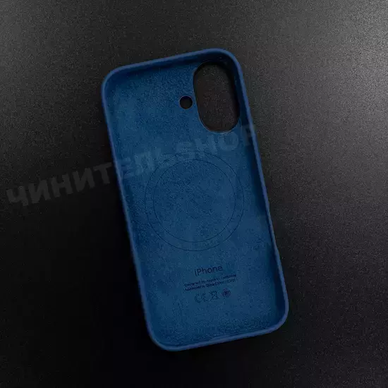 Чехол iPhone 16 Silicone Case (MagSafe) Denim