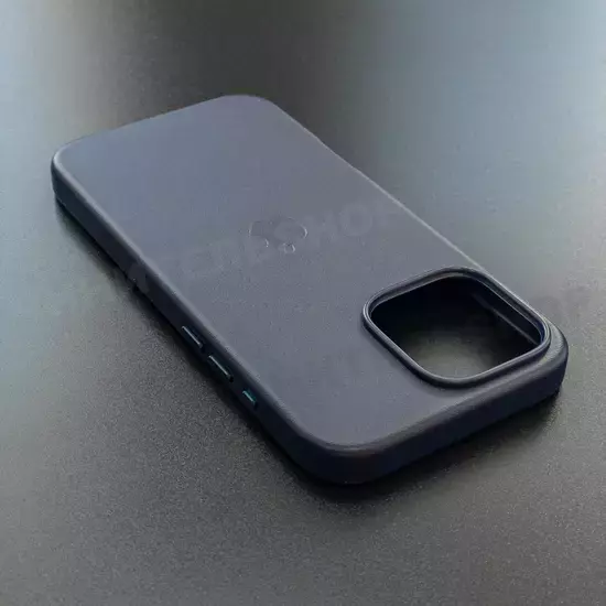 Чехол iPhone 16 Pro Max Leather Case (MagSafe) Night Blue
