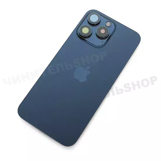 Задняя крышка iPhone 15 Pro (Blue Titanium)